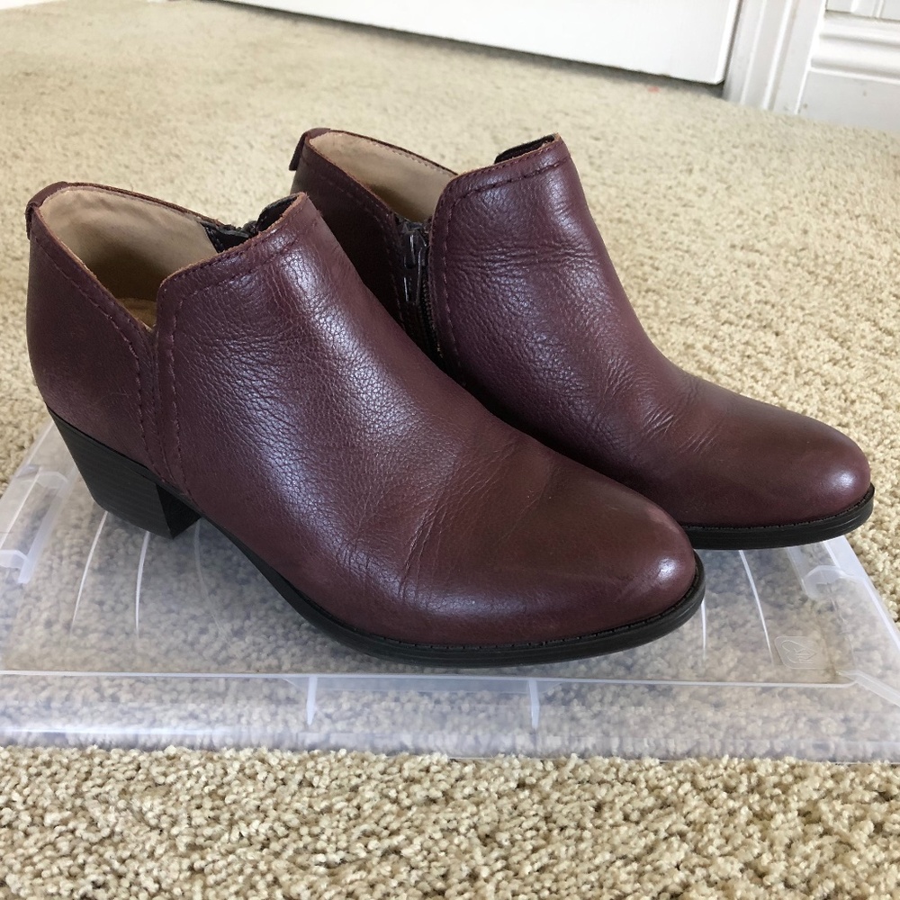 Naturalizer Zarie Ankle Boot Deep Burgundy